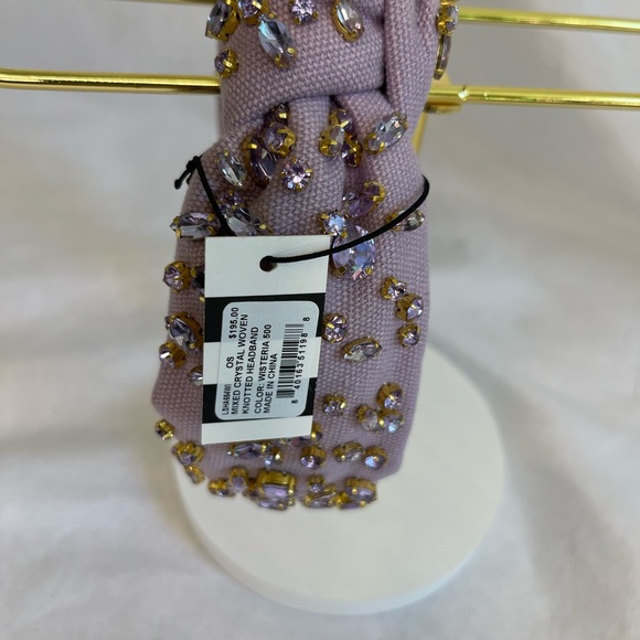 Lele Sadoughi Embellished Purple Headband NWT - Picture 6 of 9